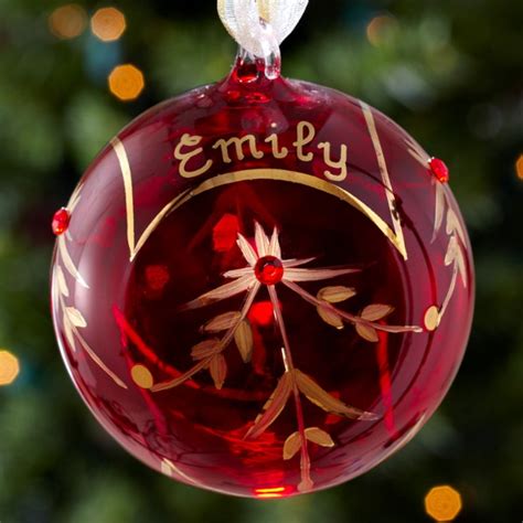 Personalized Glass Christmas Ornaments at Personal Creations