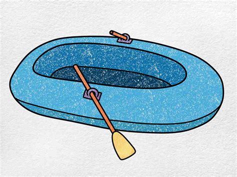 How to Draw a Raft - HelloArtsy