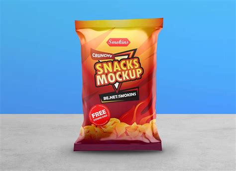 Free Potato Chips Snack Bag Packaging Mockup PSD - Good Mockups ...