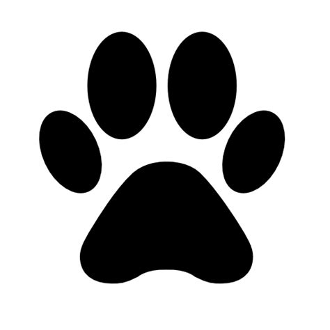 an animal's paw print on a white background