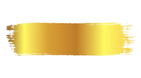 Gold brush stroke isolated 20047427 PNG