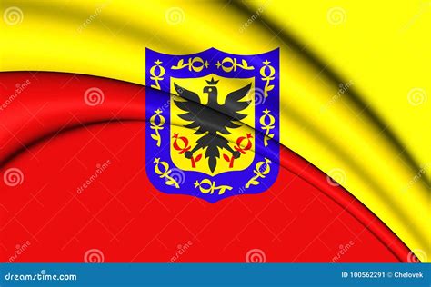 3D Flag Of Bogota, Colombia. Royalty-Free Stock Image | CartoonDealer.com #90035494