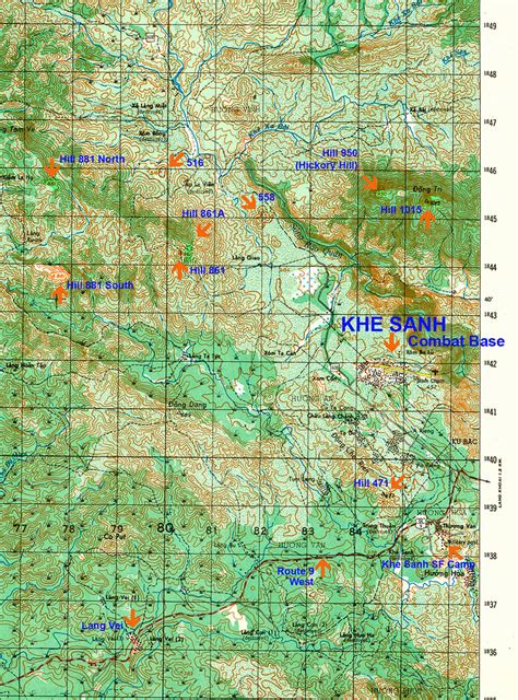 6342-3 Map of Khe Sanh Area | Map of Khe Sanh Area Hill 861 … | Flickr