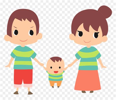 Family Son Father Mother Clipart - Cartoon, HD Png Download - vhv