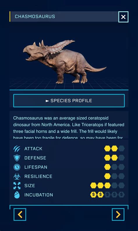 Chasmosaurus jurassic world evolution - vametholistic