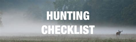 Hunting Checklist: Sierra Trading Post