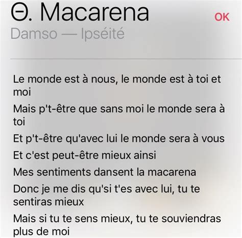 parole macarena damso - France news collections