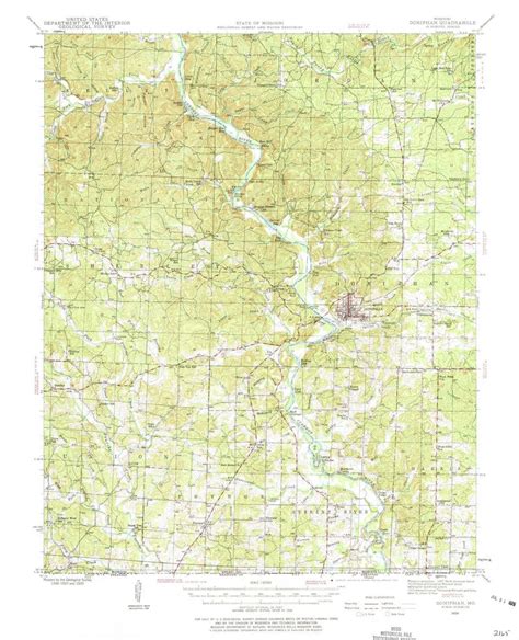 1939 Doniphan, MO - Missouri - USGS Topographic Map - Historic Pictoric