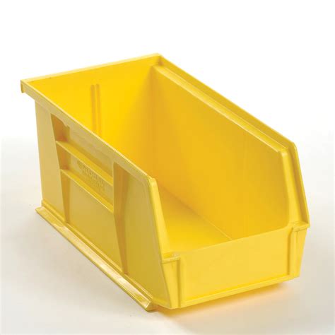 Plastic Storage Bin - Parts Storage Bin 5-1/2 x 10-7/8 x 5, Yellow, Lot of 12 - Walmart.com