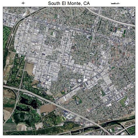 Aerial Photography Map of South El Monte, CA California