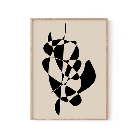 Buy Abstract Black Shapes Artwork Wall Art Online at Best Price ...