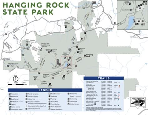 Hanging Rock State Park Map