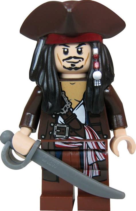 LEGO Pirates of the Caribbean – Captain Jack Sparrow Figure with Pirate's Hat: Amazon.co.uk ...