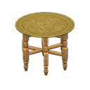 Moroccan tray table - Gold | Animal Crossing (ACNH) | Nookea