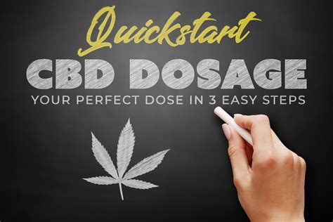 CBD Dosage Quick Start Guide: Your Perfect Dose In 3 Easy Steps