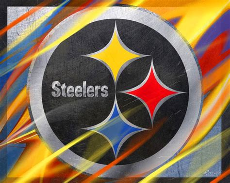 Pittsburgh Steelers Football Painting by Tony Rubino | Saatchi Art