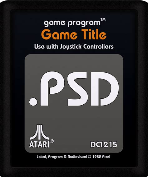 Atari 2600 Cartridge PSD by BLUEamnesiac on DeviantArt