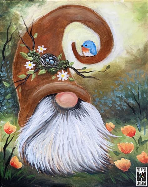 In Studio Paint and Sip - Gnome Sweet Gnome | Pottery Factory – Brookfield | Christmas paintings ...