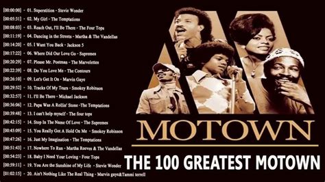 Motown Greatest Hits Full Album ♪ღ♫ 100 Greatest Motown Songs ♪ღ♫ Motown... | Motown, Songs ...