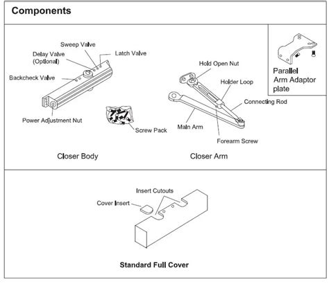 CAL-ROYAL 300 Series Hold Open Door Closers Instruction Manual