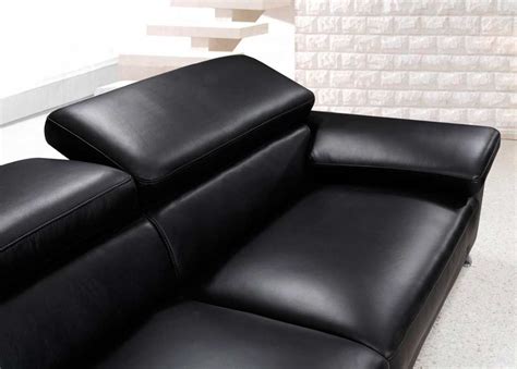 Modern Black Leather sofa set VG724 | Leather Sofas