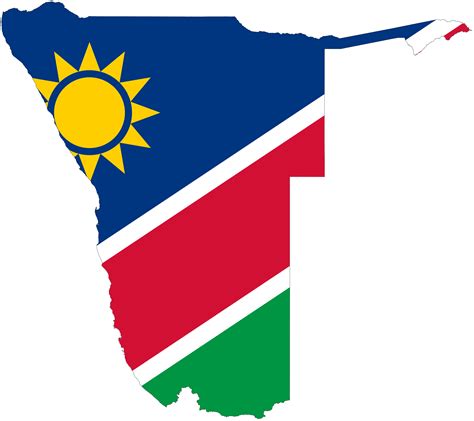 Namibia Flag Map • Mapsof.net