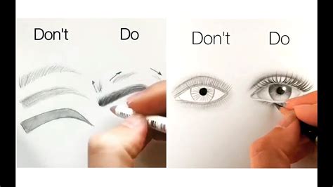 10 Easy Tips for Drawing Face, Eyes, Nose and Lips - YouTube