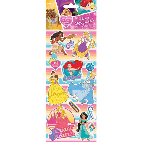 Disney Princess Stickers 3 Pack | BIG W