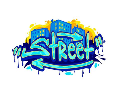 Street graffiti art, urban style wall artwork 29693814 Vector Art at ...