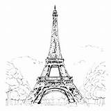 Scarica Disegno Dettagliato Della Torre Eiffel A Parigi Francia  sketch template
