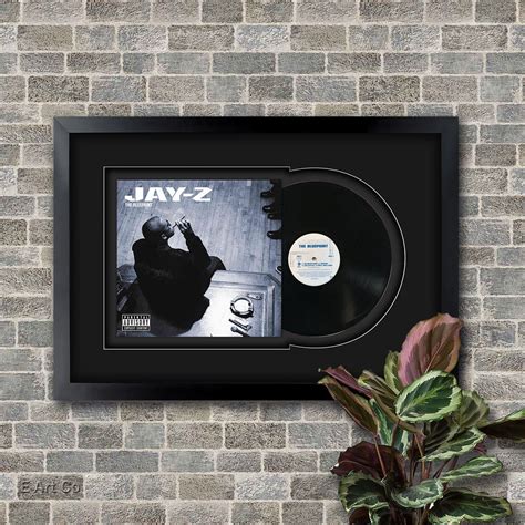 The Blueprint by Jay-z , Vinyl LP Record Framed and Ready to Hang ...