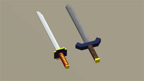 Katana,sword for Minecraft (weapons) - Download Free 3D model by NÀYÁV PŌÑGÖTRÃ (@nayav ...