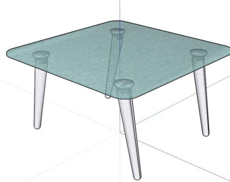 Room Table Center 3D SKP Model for SketchUp Table Centers, Parasol ...