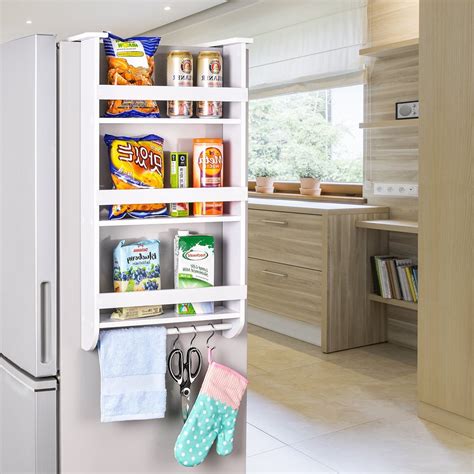 Refrigerator Side Storage Shelf | Space-Saving Kitchen Organising ...