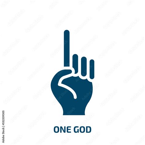 one god icon from religion collection. Filled one god, faith, buddhism glyph icons isolated on ...