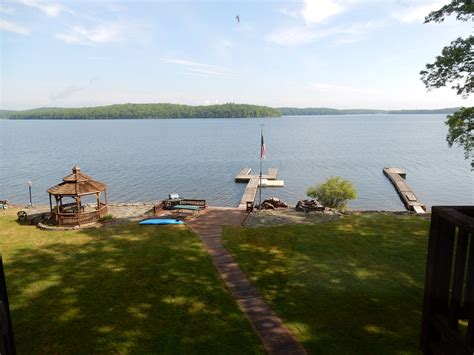 The private dock of this gorgeous lakefront property in Lake ...