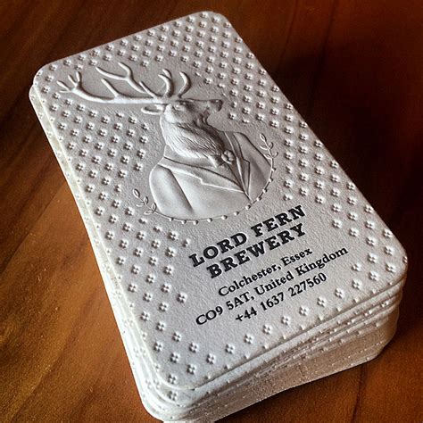 3D Embossed Business Card - Lord Fern | JukeBoxPrint.com