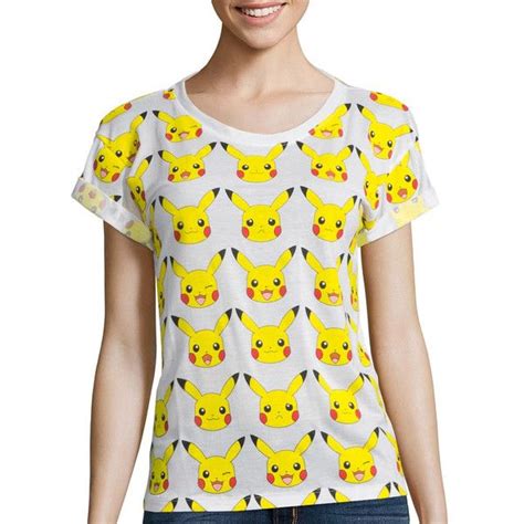 Short-Sleeve Pikachu Graphic T-Shirt | T shirts for women, T shirt and shorts, Graphic tops