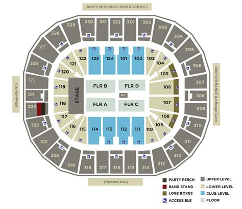 Smoothie King Center :: Seating Charts