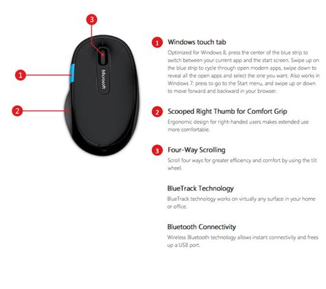 Microsoft Sculpt Comfort Bluetooth Mouse | Ebuyer.com