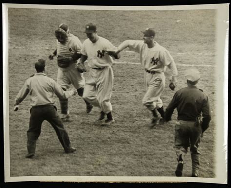 Lot Detail - 1947 New York Yankees Brooklyn Dodgers World Series Original 7" x 9" Photos- Lot of 4