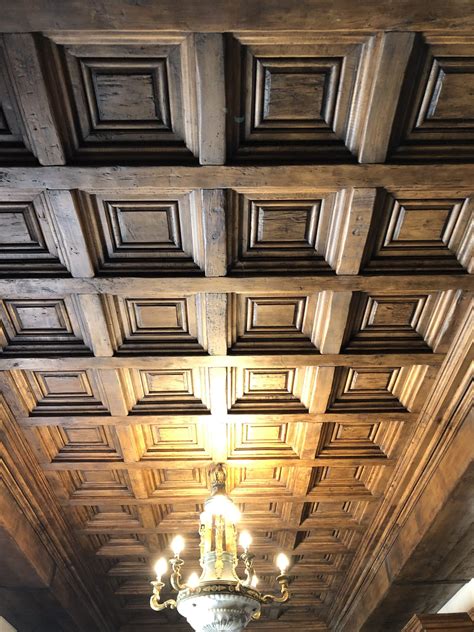 Wood Coffered Ceiling