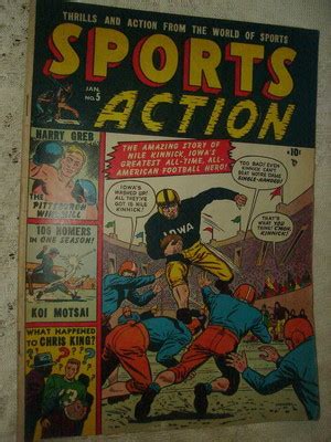 comicsvalue.com - Nile Kinnick 1951 Comic Iowa Hawkeyes - Sports Action ...