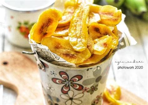 Resep Keripik Pisang Manis Renyah oleh Arie Prawiji Andari - Cookpad