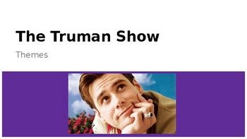 The Truman Show Themes Slideshow by Nicole Webster | TPT