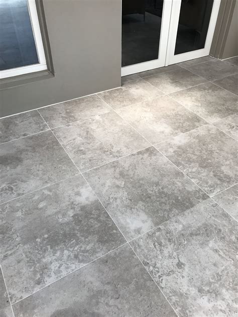 Concrete Coloured Travertine Ceramic Tile for Indoor and Outdoor Use