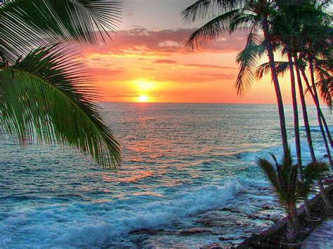 Big Island sunset | Beautiful beach scenes, Beautiful beaches, Sunset