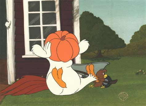 Looney Tunes Original Production Cel: Foghorn Leghorn and Henery Hawk – Clampett Studio