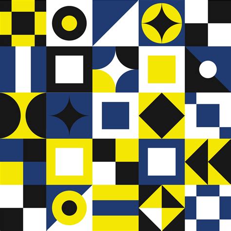 Blue and Yellow Geometric Vector Pattern 17779819 Vector Art at Vecteezy