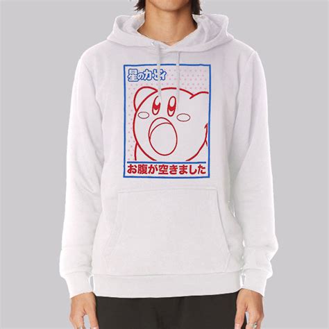 Japanese Line Nintendo Kirby Hoodie Cheap | Made Printed